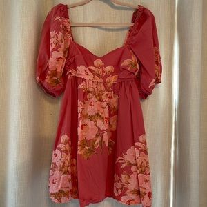 Free People Floral Mini Dress